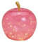 Lampe Apfel Leuchte (M) Glas, Rosa, Apfel Lampe mit LED Lichterkette, Dekoleuchte, Dekolampe, Tischleuchte, Apfellampe