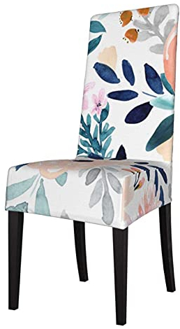 Sitzbezug für Stuhl Jolene Floral Esszimmerstuhlbezüge Schonbezüge Stretch Waschbarer Stuhlschutz