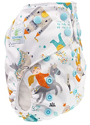 Blümchen Pocketwindel Drucki 3-16kg kleiner Ritter