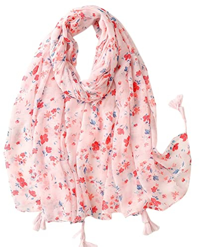 FAIRYGATE Schal Pink Tücher Damen Weiche Schals und Wickel für Frauen Schimmernde Halstuch Tuch Schal für Hochzeiten Stola 18246