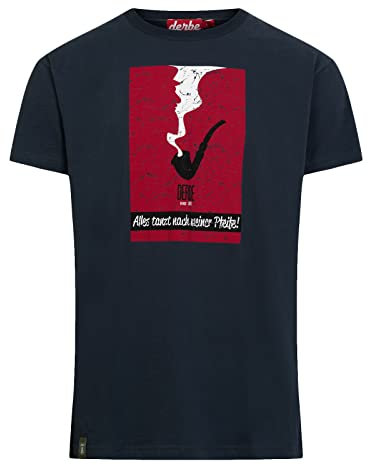 Derbe T-Shirt Kaptain Pfeife Men, M, navy