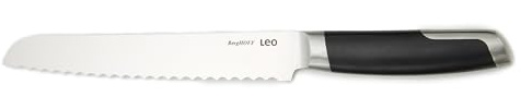 Berghoff Leo 20 cm Brotmesser mit Wellenschliff - Rostfreier Edelstahl Brotschneidemesser - Müheloses Schneiden von Brot, Brötchen, Baguette - Scharfe Klinge - Bread Knife