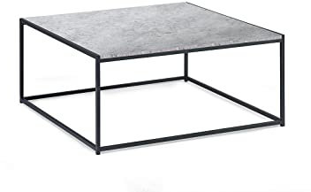 Julian Bowen Staten Square Couchtisch, Betonoptik/Schwarz