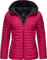 MARIKOO Giacca da donna leggera trapuntata con cappuccio Asraa XS-3XL, fucsia, S