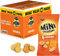 Mini Cheddars Snacks Bulk - Mega Value Box of 48 x 23g Original Cheddar Biscuits Baked with Real Cheese. Bar Snacks for Home Pub, Birthday Party Food or Lunchbox Snacks with Topline Card.