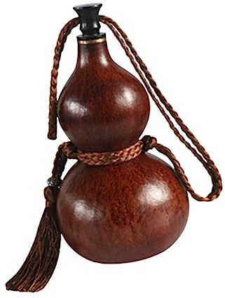 Bothyi Bouteille d'eau portable, carafe à boisson, cadeau pour homme, capacité de 150 ml, gourde séchée, décoration calebasse, pour extérieur, bateau, voyage, décoration