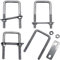 4 Pièces Boulons en U M8, U-Bolts en Acier Inoxydable Avec Écrou Plaques Rondelle, Serrage Fixation Pour Tuyaux (40 x 100mm)