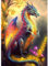 AIRDEA DIY Drache Diamond Painting Set Erwachsene Kinder, Fantasie Diamant Painting Bilder 5D Tier Diamant Kunst Traumland Diamant Malerei Set Cross Stickerei Malerei Kits für Heimdekor 30x40 cm