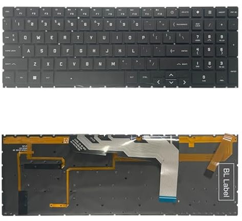 US Version Keyboard with Colorful Backlight/Number Key for HP OMEN 15 2020 15-EK 15-EN EK1016TX EK1000 EK0018 TPN-Q238 TPN-Q236
