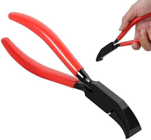 Steel Metal Hand Seamer, 7-Inch Straight/Bender Plier Tools, Edge Seaming Plier with Ergonomic Handle for Bending and Flattening Sheet Metal