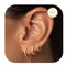 LOLIAS Ohrringe Creolen Gold Damen Ohrringe Gold Set mit Zirkonia AAA+ Hypoallergen Klein Creolen Gold Schlafen 14K Vergoldeter Goldene Ohrringe Creolen Damen Schmuck 6/8/10/12MM