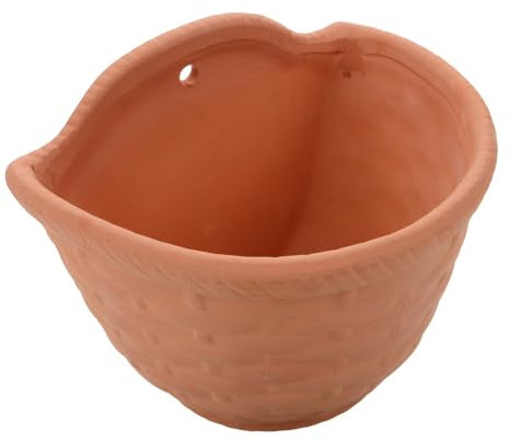 BESPORTBLE Pots De Fleurs Suspendus pour Plantes Dintérieur Et Dextérieur Panier De Jardinière Suspendu en Terre Cuite