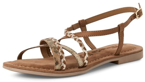 Tamaris Sandalette Damen Flach braun,EU 40