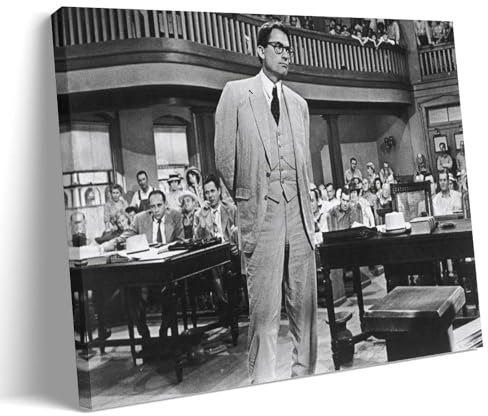 NeBaln Poster Gregory Peck In To Kill A Mockingbird, klassisches Poster, coole Kunstwerke, Gemälde, Wandkunst, Leinwanddrucke, hängendes Bild, Heimdekoration, Idee, 20 x 30 cm