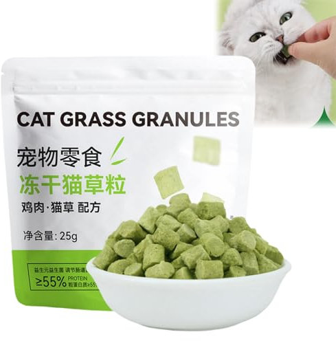 Cat Grass Teething Stick,Cat Grass Granules,Cat Grass Chew Stick,Cat Teeth Cleaner,Cat Grass Sticks for Indoor Cats,Catnip Toys Sticks for Hairball Removal,Cat Dental Treats,Catnip Sticks for Cats