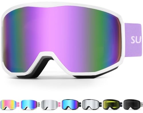 Supertrip Occhiali da sci donna uomo,occhiali da sci da snowboard indossare occhiali