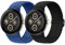 Maledan 2 Stück Geflochtenes Armband Kompatibel mit Google Pixel Watch Armband, Elastisches Nylon Sport Loop Band für Google Pixel Watch 1 2 3 4 41mm für Damen Herren