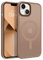 GaoBao Strong Magnetic iPhone 14/13 Case, Slim Fit [MagSafe Compatible] Thin Shockproof Translucent Matte Protective Cover for 6.1 Phone, Brown