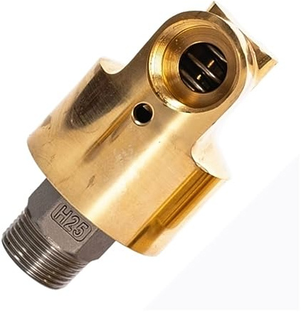 Drehdurchführung, Messing Drehdurchführung, HD25 DN25 1 Zoll Drehgelenk, 360 Drehgelenk Wasser Luft Öl Drehkupplung Universalanschluss Messing Drehverbindung(Left Thread)