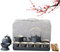 Juego de té japonés para 6, bonito juego de té de porcelana, juego de tetera china de 14 piezas Gongfu, juego de tetera portátil de cerámica negra, tetera tradicional de porcelana