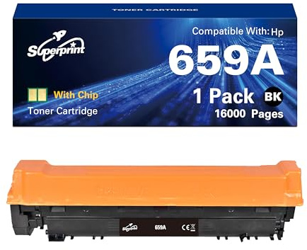 Superprint Tonerkartusche Kompatibel für Hp 659A Schwarz Toner, mit-Chip