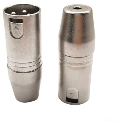 Adaptateur XLR à 3 broches femelle de 5 mm pour connexion de microphone dans les environnements de scène et de karaoké (XLR mâle vers femelle 3,5 mm)