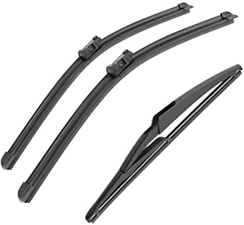 Rear Automotive Scheibenwischer Set Für Fiat Für 500 312 2007 2008 2009 2010 2011 2012 2013 2014 2015 2016 2017 24 + 14 + 11 vorne und hinten Wischerblätter.