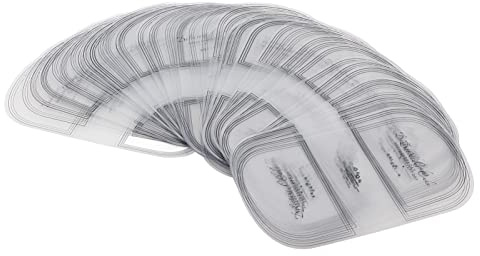 QANYEGN 100Pcs Cake Slice Plastic Containers, Transparent Mousse Cake Collars, Clear Cake Collar for Chocolate Mousse Baking Cake