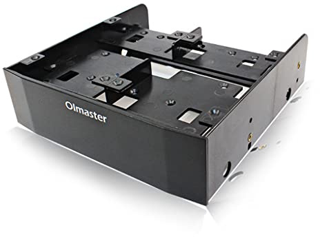 lazyfun Olmaster MR-8802 Conversion Rack Mount Standard 5 25 Inch Device to 3 or for 6 x 2 SSD Multifunctional Hard Drive Rack
