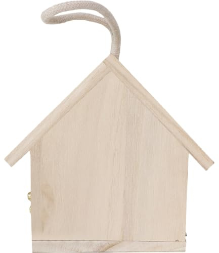 Hängendes Holz Vogelhaus für Kolibris und Kleine Vögel, Khakifarben
