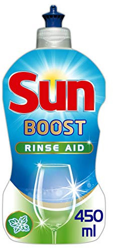 SUN Liquide de Rinçage pour Lave-Vaisselle Expert Shine Boost Fresh 450 ml