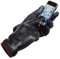 XIANGUO Herren Winter Leder handschuhe Outdoor Radfahren Treibende Phone Touchscreen Handschuhe Futter aus Kaschmir Schwarz
