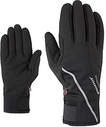 Ziener Herren ULTIMO Langlauf/Nordic/Crosscountry-Handschuhe | Primaloft Winddicht Soft-Shell, black, 7,5