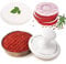 Meykers Burgerpresse 12.7 cm Hamburgerpresse Patty Maker,Patty Press Burger Form Ring,mit 100 Patty Papers, Truthahn, veganes Rind