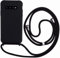 Ququcheng Kompatibel mit Samsung Galaxy S10 Plus Hülle,Handykette Hülle Silikon Seil Necklace Handyhülle mit Kordel Tasche TPU Bumper Schutzhülle für Samsung Galaxy S10 Plus-Schwarz