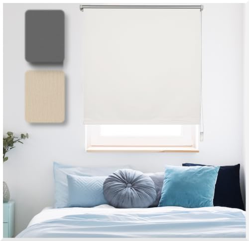 ondeco® Thermorollo Klemmfix ohne Bohren Wärme- & Lichtschutz 80x210 cm Weiß