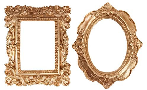 VALICLUD 2Pcs Vintage Bilderrahmen Foto Display Tabletop Wand Hängen Antike Bilderrahmen für Wand Galerie Oder Tabletop Foto Display