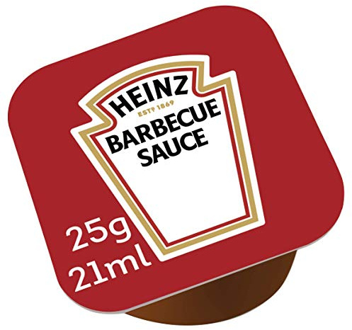 Caja de 100 tarrinas de Heinz Salsa Barbacoa 25 g