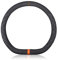 Ergocar D-Form Auto Lenkradbezug Rutschfester Auto Sport Lenkradschutz Mikrofaser Wildleder Winter Warm für D-Form Lenkrad Durchmesser 38cm (15 ) (Schwarz Braun)