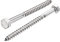 sourcing map Hex Lag Screws, M6 x 75mm 304 Stainless Steel Half Thread Self-Tapping Bolts for Wood Screw 10Pcs