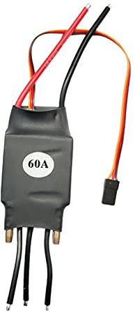 F Fityle Remplacement Du Contrôleur de Vitesse électrique pour Accessoire de de Bateau RC, 60A