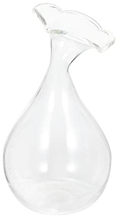 Yardwe Hochzeitsdeko Vintage Glasblume Vase Geometrische Dekorative Pflanzervase Transparent Terrarium Vase Pflanzenbehälter für Hydroponic Home Wohnheim Garten Vintage Hochzeitsdeko Vintage