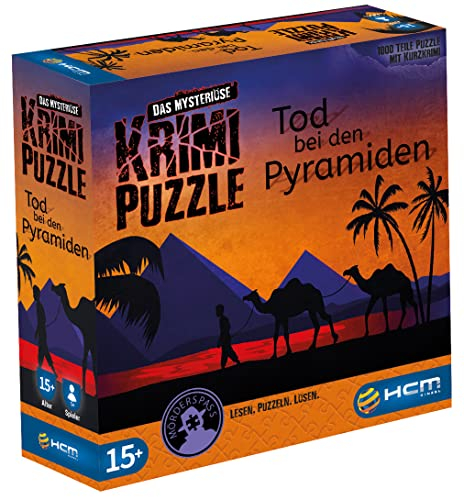 HCM Kinzel - 55176 - Tod bei den Pyramiden - Das mysteriöse Krimi Puzzle - inkl. Krimigeschichte, Rätsel Puzzle 1000 Teile
