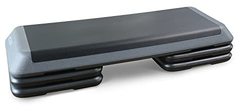 Cap Barbell Adjustable Aerobic Step Platform Exercise Step, Gray