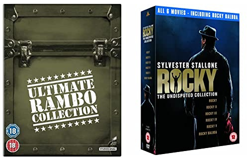 Rambo 1-4 [Blu-ray] & Rocky: The Undisputed Collection [DVD] [2014] [2007]