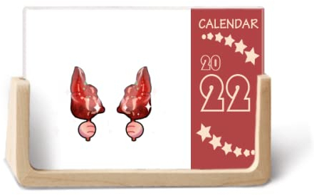 Deutschland Schweinshaxe Food 2022 Tischkalender Planer 12 Monate