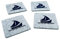 Filz Glasuntersetzer Maritim Meer Filzuntersetzer Tischuntersetzer Untersetzer 4er Set (Segelboot)