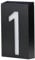 Natudeco LED Solar House Number Light Illuminated Outdoor Plaques Wall Art Address Plate for House Hotel Store Yard Street Garage Gate(Digital 1)