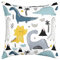 Dinosaurier Dekorative Kissenbezüge 40x40 Satz von 4 Niedliche Cartoon Tier Wurf Kissenbezüge Für Draußen Stuhl Mädchen Kawaii Dino Kissenbezüge Lovely Dinosaur Tierwelt Thema Kissenbezüge Weiß