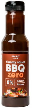 PROFIT - Yummy Sauce - Salsa baja en calorías - Ideal como aderezo para tus platos favoritos. 0% grasas y azúcares añadidos. Sin lactosa - 375 ml (Barbacoa)